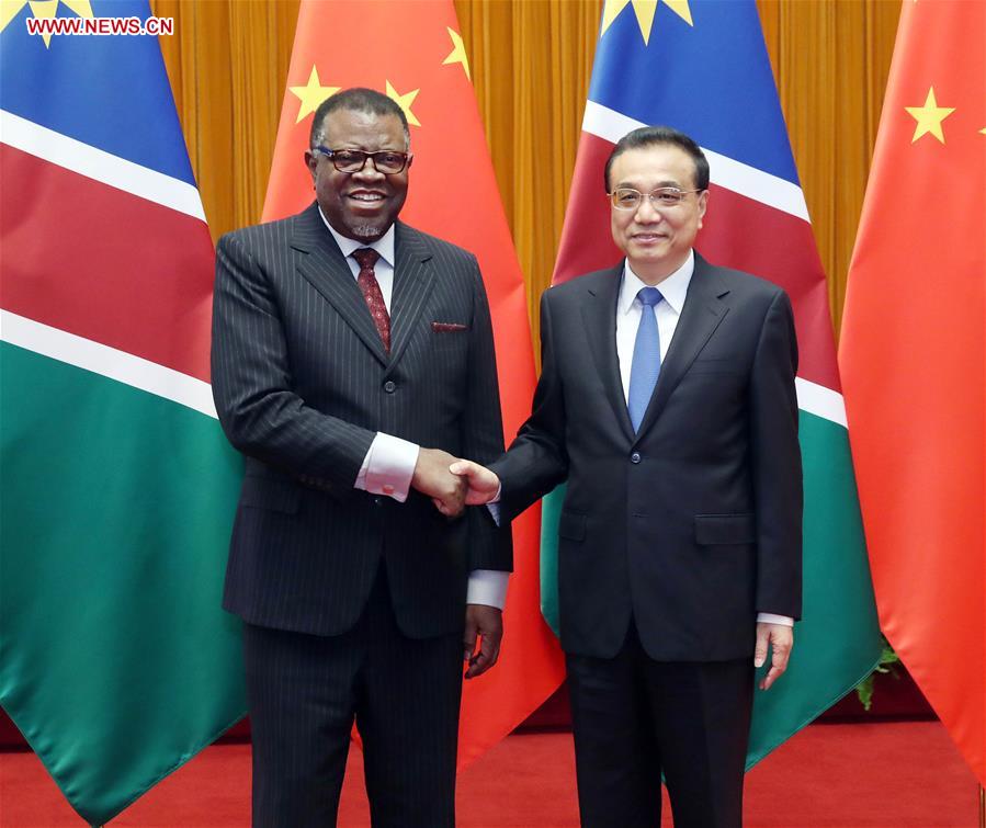 CHINA-BEIJING-LI KEQIANG-NAMIBIAN PRESIDENT-MEETING (CN)