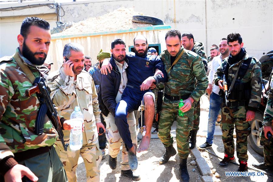 SYRIA-DAMASCUS-RELEASE-FREED SOLDIERS