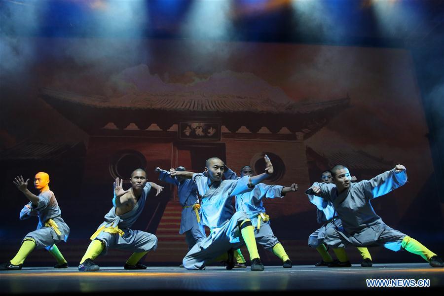 GREECE-ATHENS-CHINESE SHAOLIN MONKS