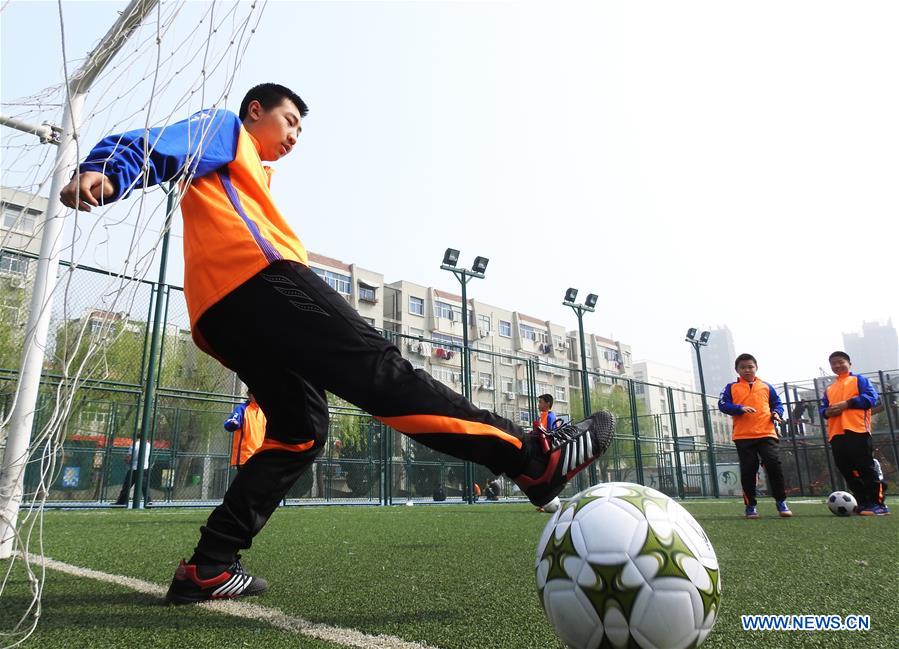 #CHINA-JIANGSU-AUTISTIC CHILDREN-FOOTBALL (CN)