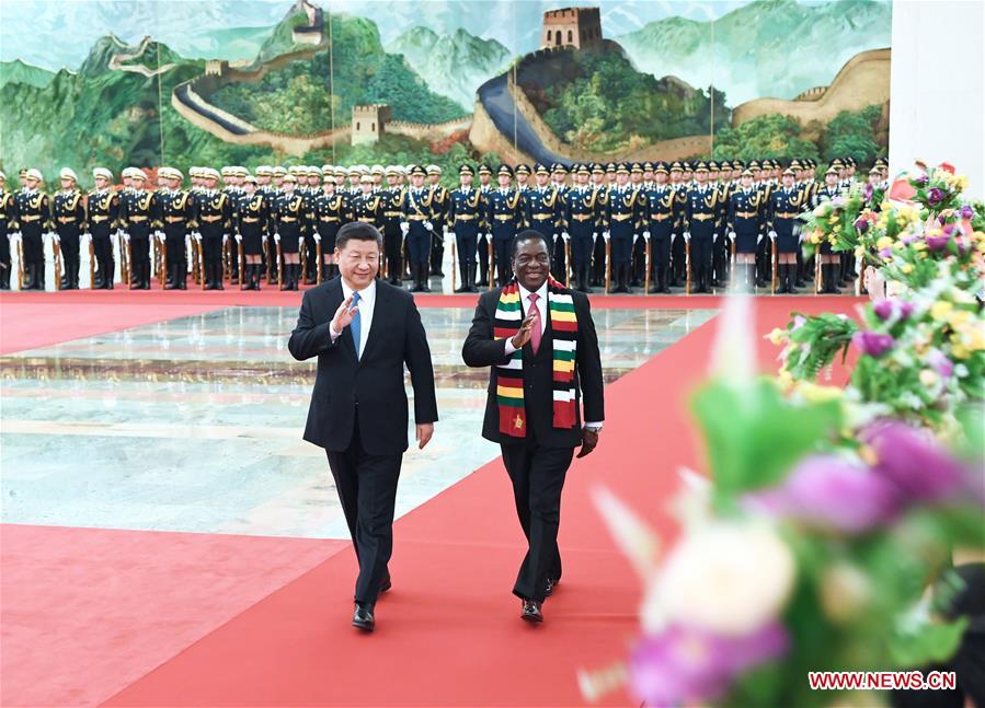 CHINA-BEIJING-XI JINPING-ZIMBABWE-EMMERSON MNANGAGWA-TALKS (CN)