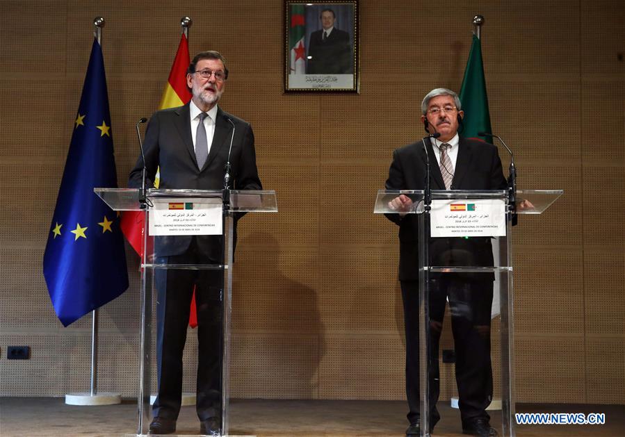 ALGERIA-ALGIERS-SPAIN-PM-PRESS CONFERENCE