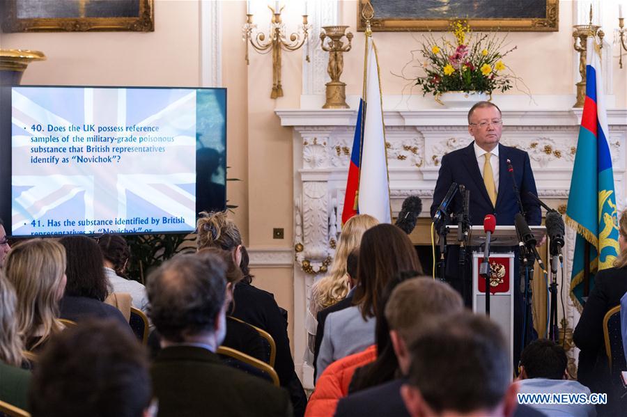 BRITAIN-LONDON-RUSSIAN AMBASSADOR-PRESS CONFERENCE-POISONING CASE