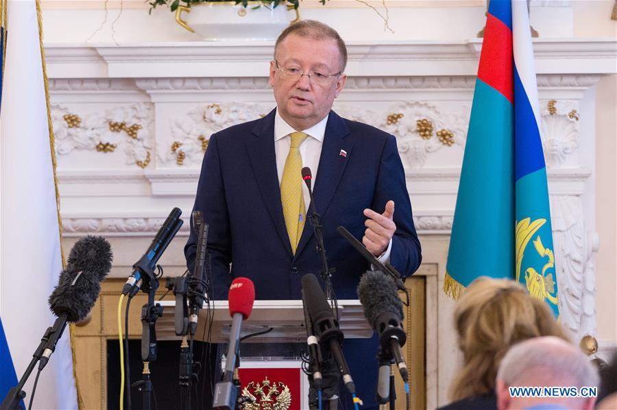 BRITAIN-LONDON-RUSSIAN AMBASSADOR-PRESS CONFERENCE-POISONING CASE