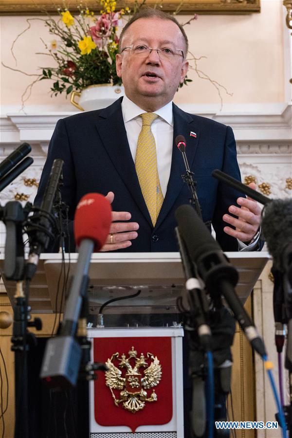 BRITAIN-LONDON-RUSSIAN AMBASSADOR-PRESS CONFERENCE-POISONING CASE