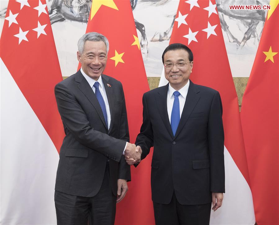 CHINA-BEIJING-LI KEQIANG-SINGAPOREAN PM-TALKS(CN)