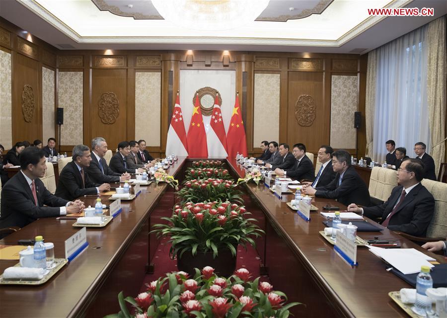 CHINA-BEIJING-LI KEQIANG-SINGAPOREAN PM-TALKS(CN)