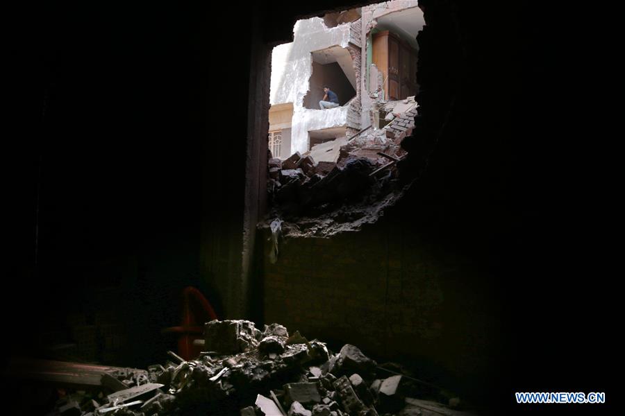 EGYPT-GIZA-BUILDING COLLAPSE