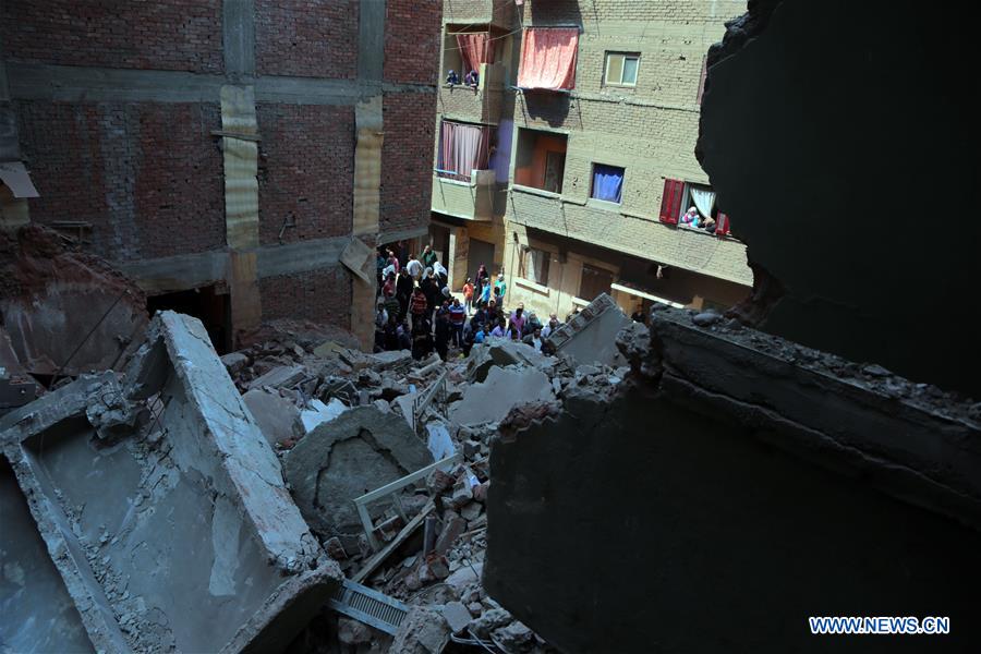 EGYPT-GIZA-BUILDING COLLAPSE