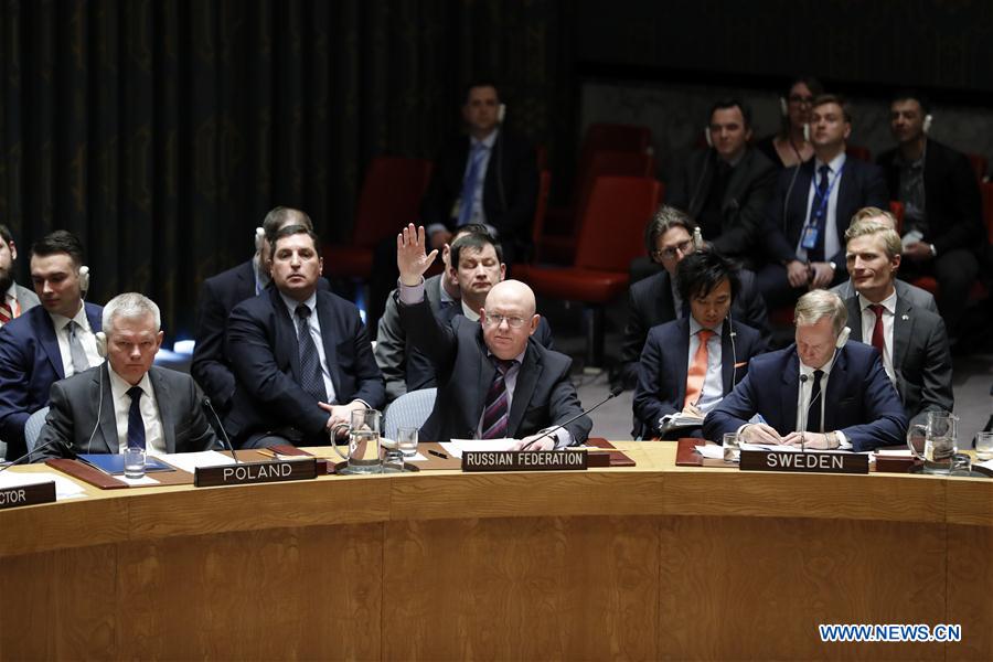 UN-SECURITY COUNCIL-SYRIA-CHEMICAL WEAPONS-RUSSIAN-DRAFTED RESOLUTION-FAILING