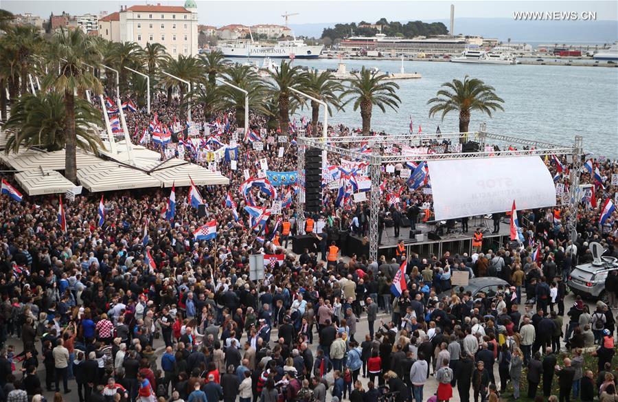 CROATIA-SPLIT-ISTANBUL CONVENTION-PROTEST