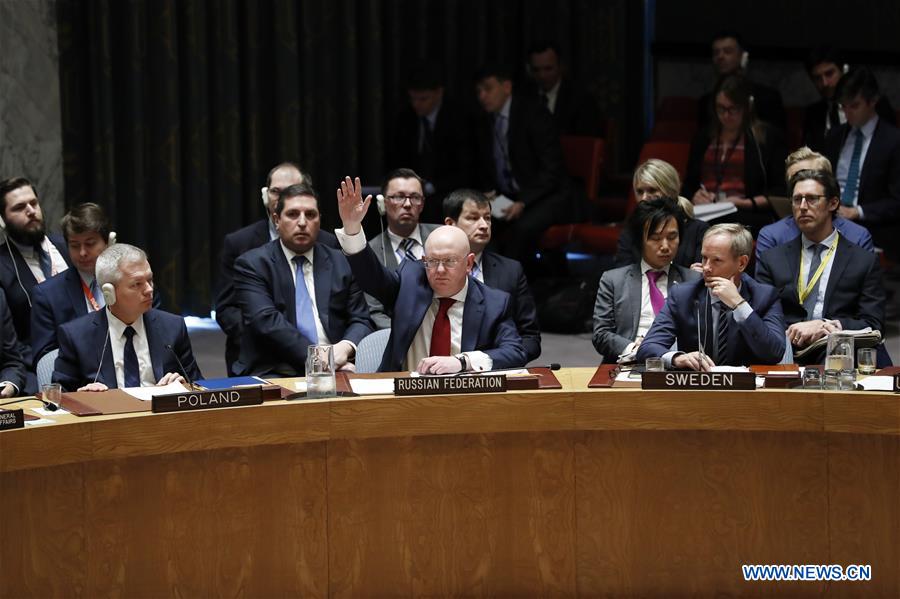 UN-SECURITY COUNCIL-SYRIA-DRAFT RESOLUTION-FAILING