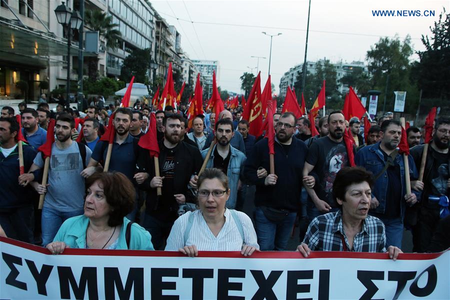 GREECE-ATHENS-PROTEST-U.S.-STRIKE-SYRIA