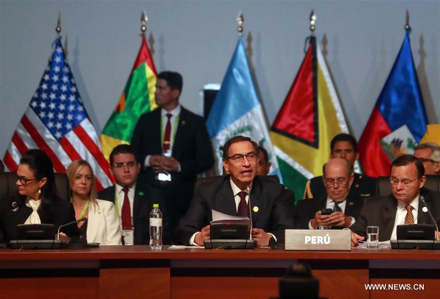 PERU-LIMA-SUMMIT OF THE AMERICANS-FIGHTING CORRUPTION
