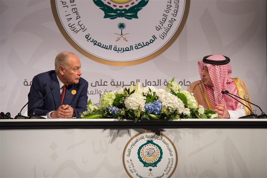 SAUDI ARABIA-DHAHRAN-THE 29TH ARAB LEAGUE SUMMIT-PRESS CONFERENCE
