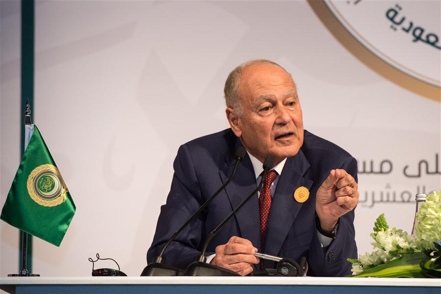 SAUDI ARABIA-DHAHRAN-THE 29TH ARAB LEAGUE SUMMIT-PRESS CONFERENCE