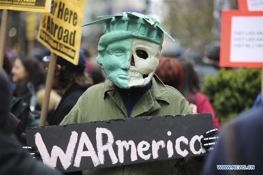 U.S.-NEW YORK-ANTI-WAR PROTEST