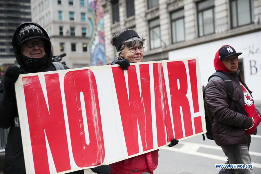 U.S.-NEW YORK-ANTI-WAR PROTEST