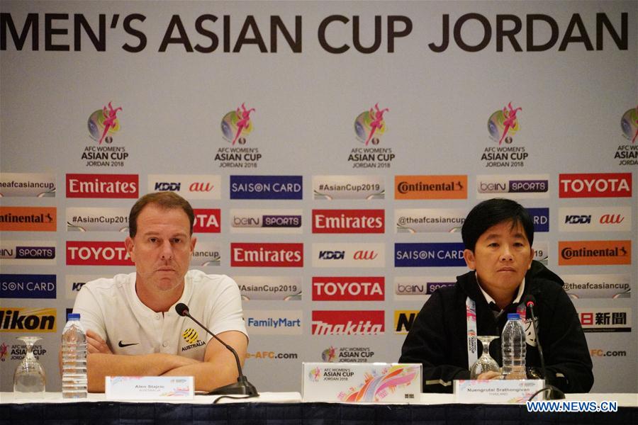 (SP)JORDAN-AMMAN-FOOTBALL-WOMEN'S ASIAN CUP-PRESS CONFERENCE