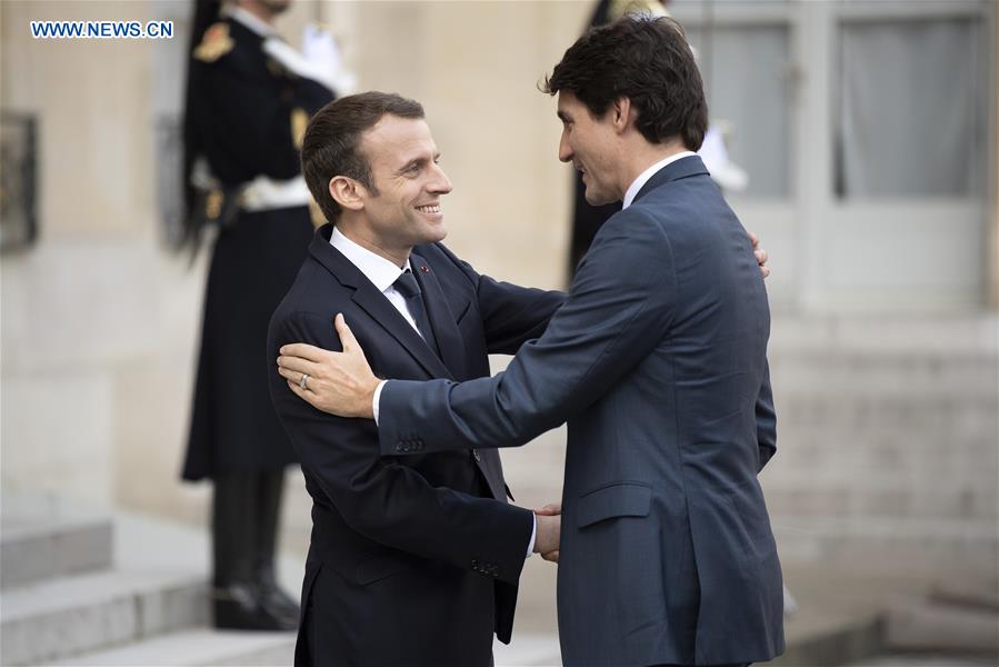 FRANCE-PARIS-CANADA-PRIME MINISTER-VISIT