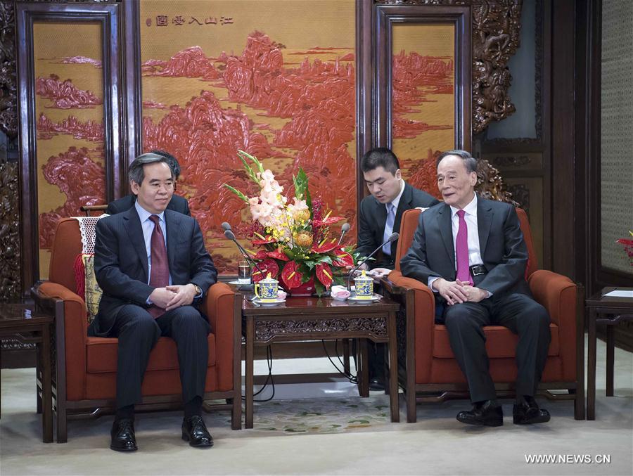 CHINA-BEIJING-WANG QISHAN-VIETNAM-DELEGATION-MEETING (CN)