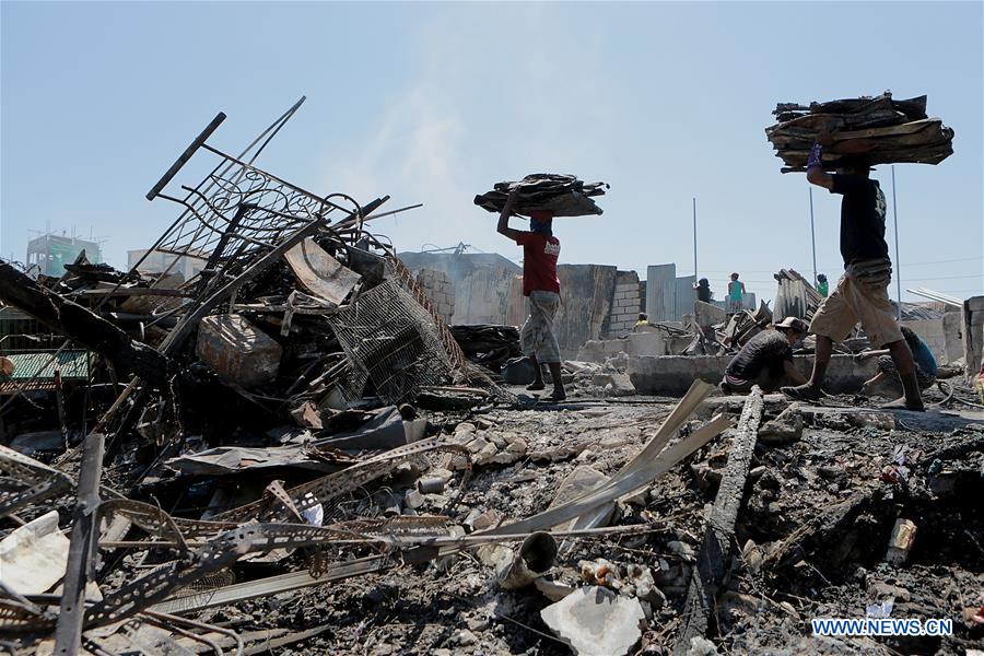 PHILIPPINES-PARANAQUE CITY-FIRE-AFTERMATH