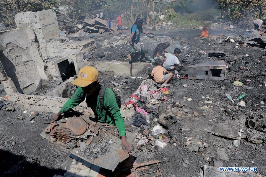 PHILIPPINES-PARANAQUE CITY-FIRE-AFTERMATH