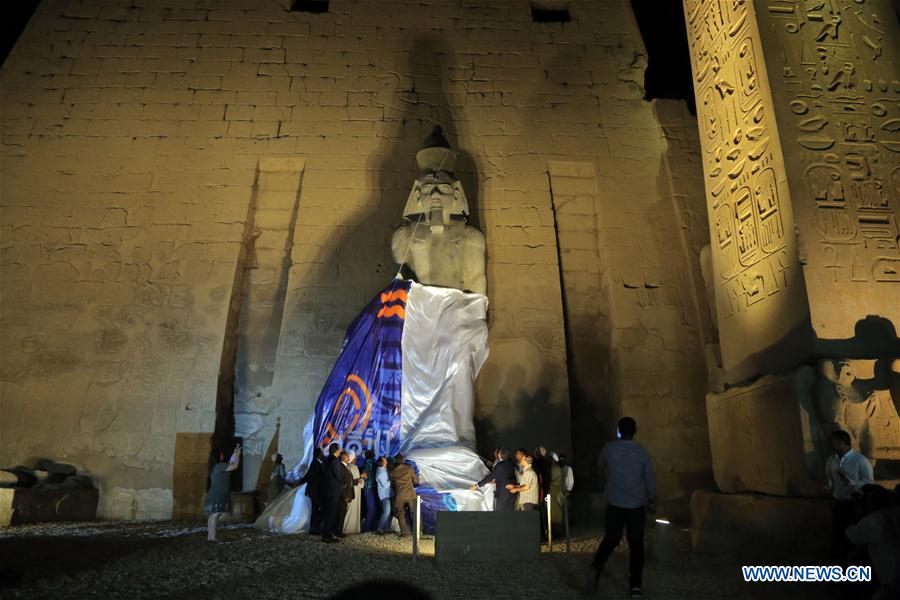 EGYPT-LUXOR-COLOSSAL STATUE-UNVEILING