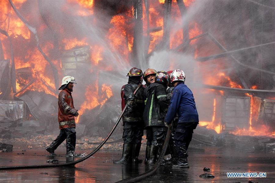 INDONESIA-WEST SUMATRA-WAREHOUSE-FIRE