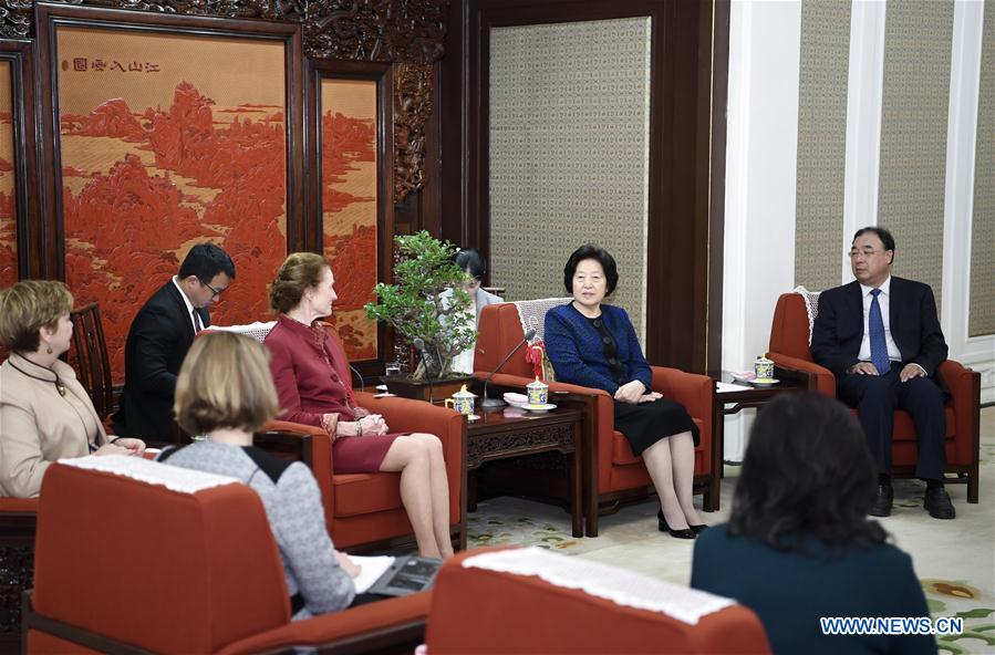 CHINA-BEIJING-SUN CHUNLAN-UNICEF-MEETING (CN)