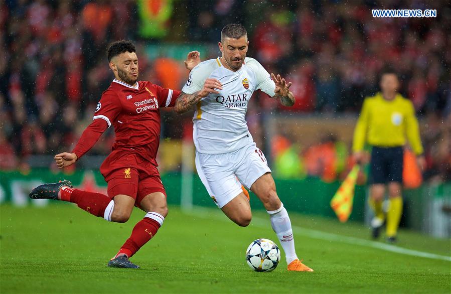 (SP)BRITAIN-LIVERPOOL-SOCCER-UEFA-CHAMPIONS LEAGUE-LIVERPOOL VS ROMA