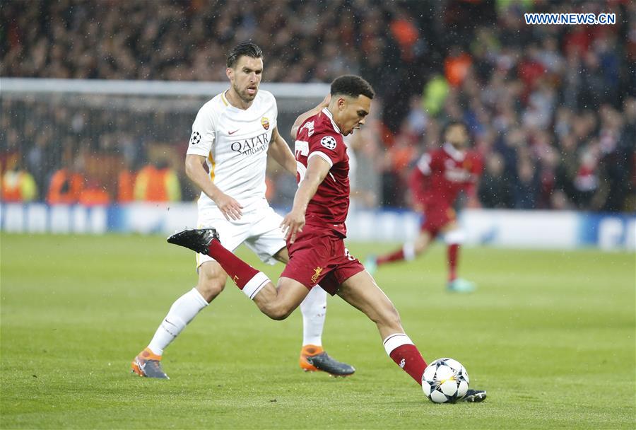 (SP)BRITAIN-LIVERPOOL-SOCCER-UEFA-CHAMPIONS LEAGUE-LIVERPOOL VS ROMA