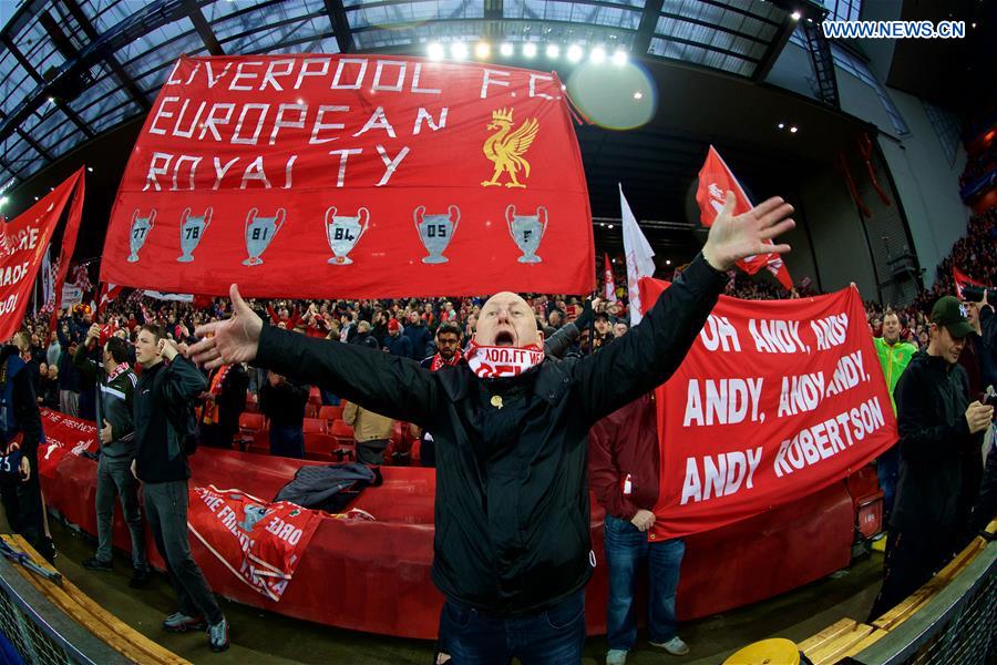 (SP)BRITAIN-LIVERPOOL-SOCCER-UEFA-CHAMPIONS LEAGUE-LIVERPOOL VS ROMA