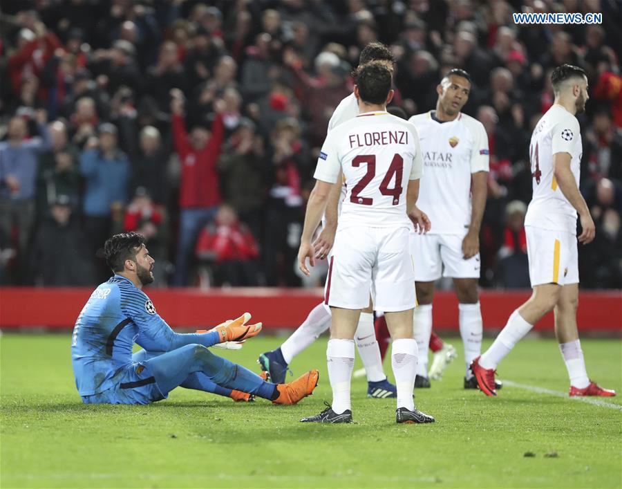 (SP)BRITAIN-LIVERPOOL-SOCCER-UEFA-CHAMPIONS LEAGUE-LIVERPOOL VS ROMA