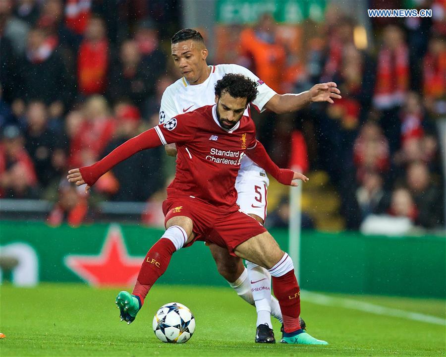 (SP)BRITAIN-LIVERPOOL-SOCCER-UEFA-CHAMPIONS LEAGUE-LIVERPOOL VS ROMA