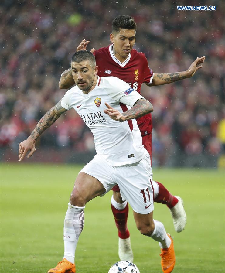 (SP)BRITAIN-LIVERPOOL-SOCCER-UEFA-CHAMPIONS LEAGUE-LIVERPOOL VS ROMA