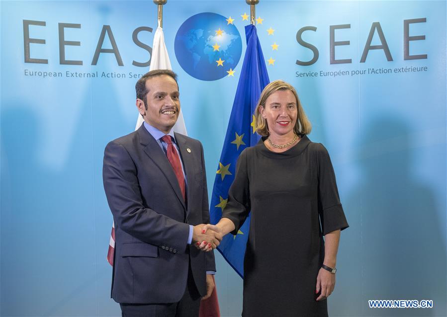 BELGIUM-BRUSSELS-EU-SYRIA-MOGHERINI-MEETING