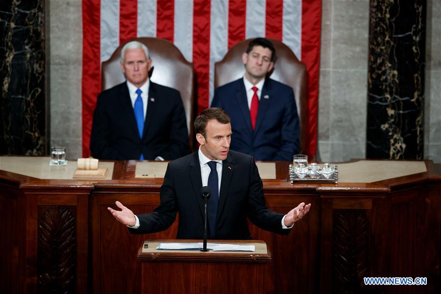 U.S.-WASHINGTON D.C.-FRANCE-PRESIDENT-ADDRESS