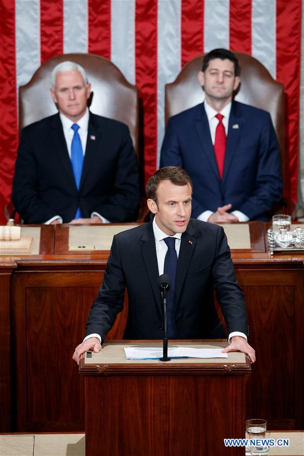 U.S.-WASHINGTON D.C.-FRANCE-PRESIDENT-ADDRESS