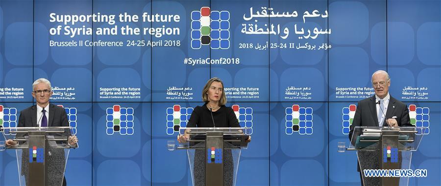BELGIUM-BRUSSELS-EU-SYRIA-CONFERENCE