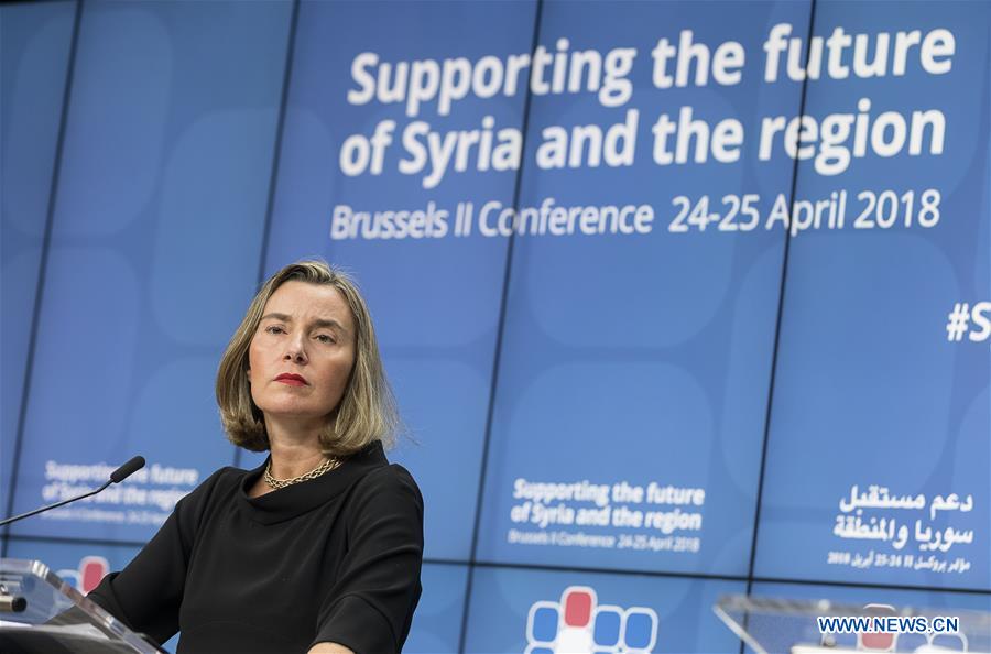 BELGIUM-BRUSSELS-EU-SYRIA-CONFERENCE