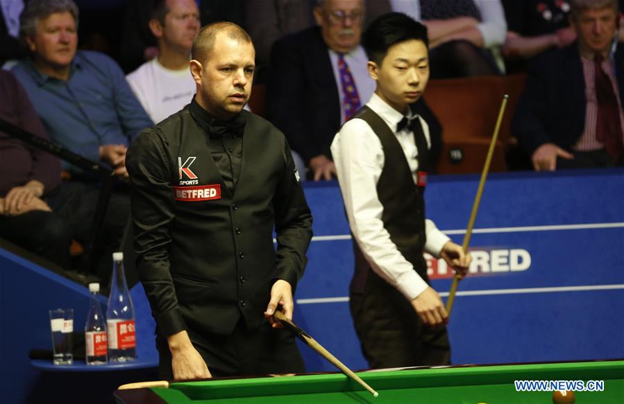 (SP)BRITAIN-SHEFFIELD-SNOOKER-WORLD CHAMPIONSHIP-SECOND ROUND