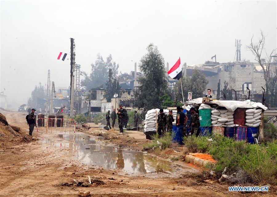 SYRIA-DAMASCUS-AREAS NEAR IS STRONGHOLD-SYRIAN ARMY-CAPTURING