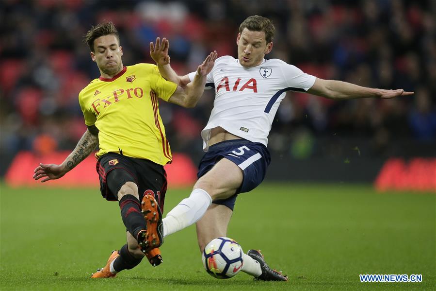 (SP)BRITAIN-LONDON-SOCCER-PREMIER LEAGUE-TOTTENHAM HOTSPUR VS WATFORD