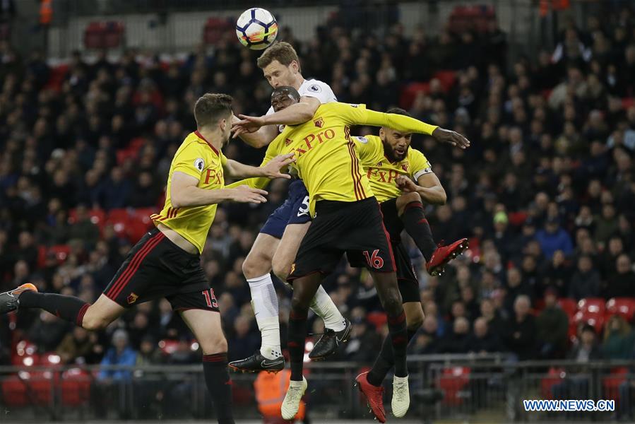 (SP)BRITAIN-LONDON-SOCCER-PREMIER LEAGUE-TOTTENHAM HOTSPUR VS WATFORD