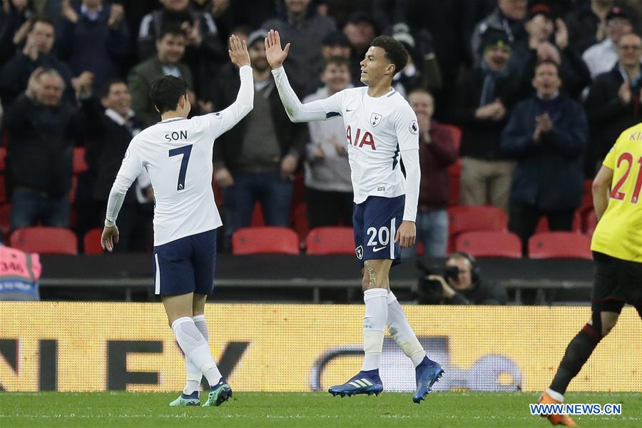 (SP)BRITAIN-LONDON-SOCCER-PREMIER LEAGUE-TOTTENHAM HOTSPUR VS WATFORD