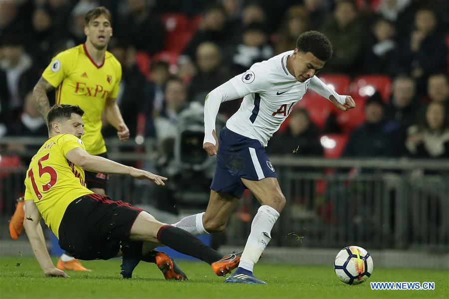 (SP)BRITAIN-LONDON-SOCCER-PREMIER LEAGUE-TOTTENHAM HOTSPUR VS WATFORD