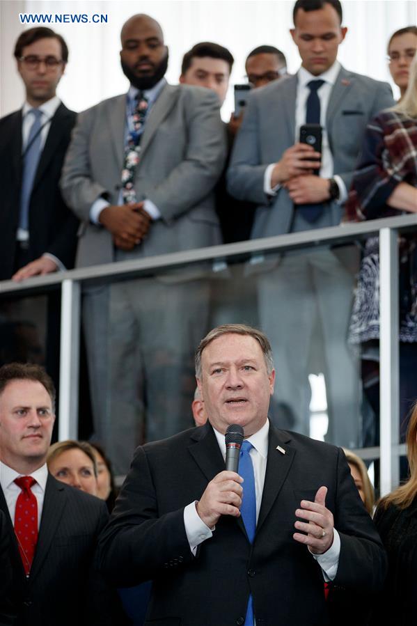 U.S.-WASHINGTON D.C.-SECRETARY OF STATE-MIKE POMPEO-ADDRESS