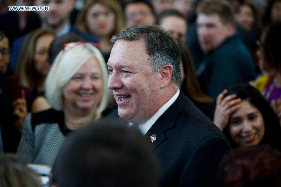 U.S.-WASHINGTON D.C.-SECRETARY OF STATE-MIKE POMPEO-ADDRESS