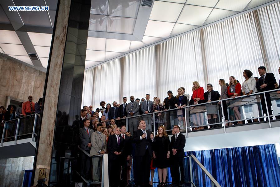 U.S.-WASHINGTON D.C.-SECRETARY OF STATE-MIKE POMPEO-ADDRESS